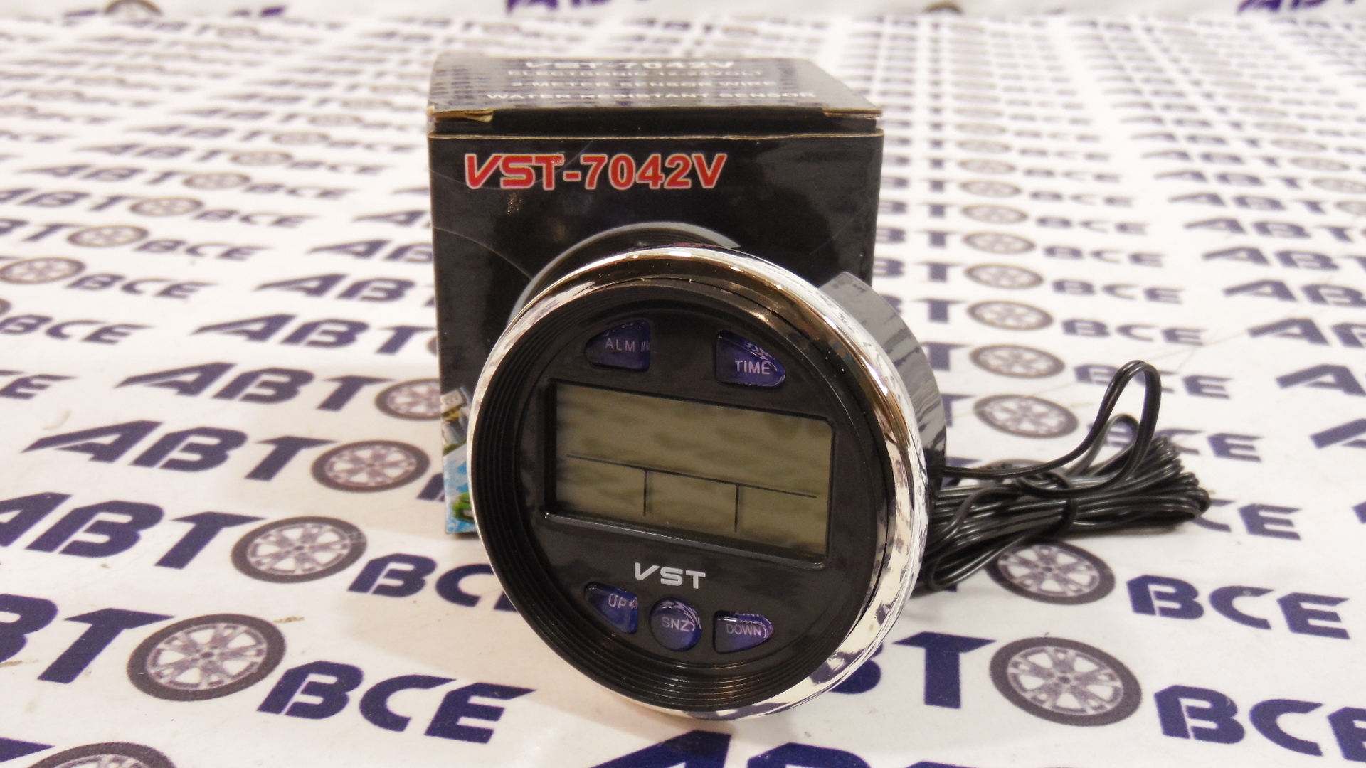 Часы автомобильные ВАЗ-2101-2106-2107 (электронные)+вольтметр+датчик температуры VST